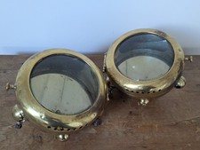 Pair of Phares Besnard No.835 'Autoclipse' Type N Acetylene Headlamps, French,