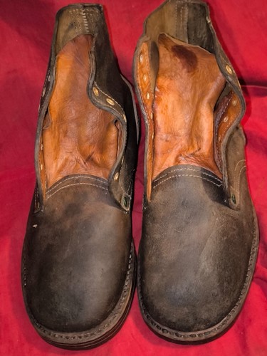 Brodequins cuir fauve - brodequins,