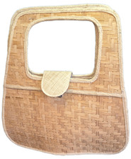 Sac à main-loisir, Naturel, jute, porté main, beige, tressé feuilles de palmiers