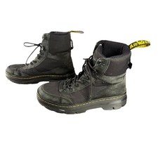 DR. Doc Martens AirWair Combs Combat Boots Black High Top Men's Size 7 Wmns Sz 8