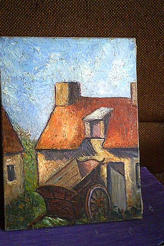 Tableau huile sur - toile,, 33