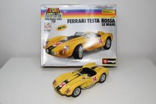 B55 1:18 BBURAGO BURAGO KIT 7007 FERRARI TÊTE ROSSA LE MANS 1958 JAUNE NMIB