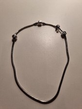 PANDORA Moments Snake Link Necklace for Women 40.5cm, Sterling Silver 925