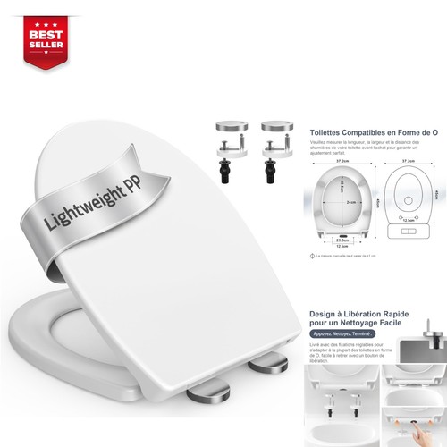 Surfou abattant ovale blanc - abattant, wc