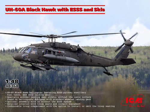 Icm hélicoptère 60a black - icm, uh-60a