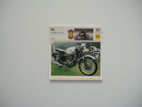 Fiche moto bsa 500 - bsa, dbd