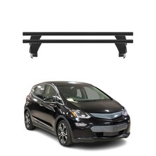 Menabo Barres de toit Transversales pour Chevrolet Bolt 2016-2024 Alu Noir ABE