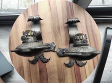 Lot de 2 luminaires style médiéval vintage