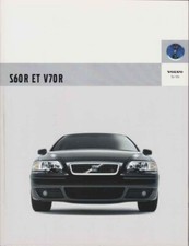 Catalogue Brochure VOLVO S60R / V70R 2005 Suisse en français