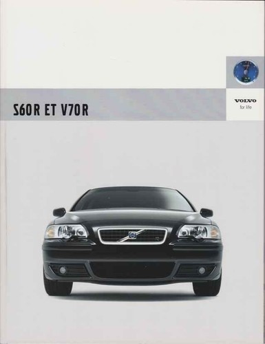 Catalogue brochure volvo s60r - catalogue,
