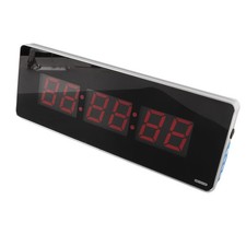 Digital LED Clock Aluminum Alloy Wall Clocks For Office Bedroom (Hour+Minute