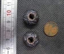 Lot 2 Perles Argent Ancien