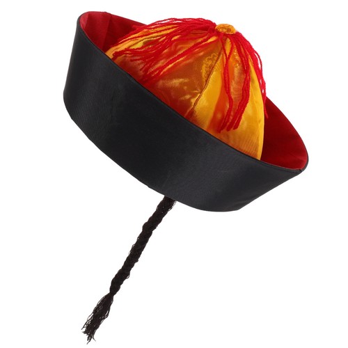 Chapeau chinois avec - avec, tresse