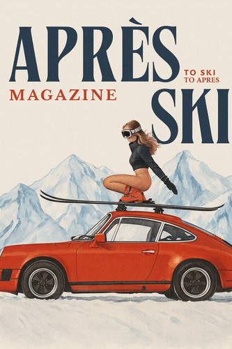 Porsche après ski affiche - porsche,