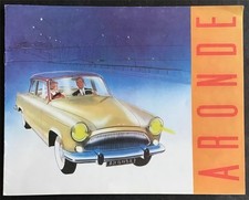 SIMCA ARONDE Range Car Sales Brochure 1961 ELYSEE Montlhery PLEINCIEL Oceana