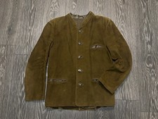 Mens Meindl Suede Leather Trachten Bavarian Oktoberfest Coat Traditional Size 52