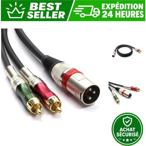 Adaptateur xlr mâle vers - adaptateur, 2