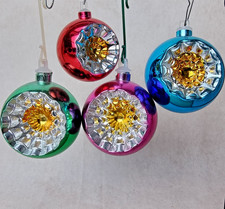 Boule Noël Vintage – Ornement Sapin Multicolore - 70s