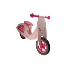 Velo sans pedale en bois ''draisienne'' -style vespa- rose des 20 mois 4 ans