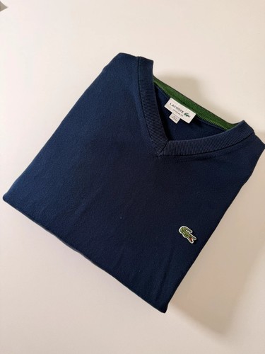 Pull lacoste bleu - lacoste, col