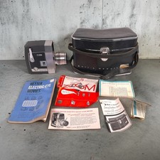 Vintage Bell & Howell Director Series 414/414P Zoomatic 8mm Movie Camera and Bag