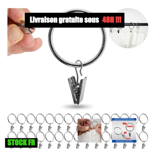 Pinces rideaux avec anneaux - rideaux,