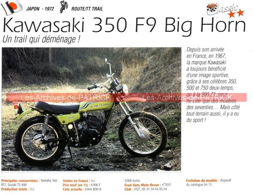 Kawasaki 350 big - kawasaki, 1972