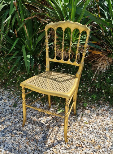 Ancienne chaise style chiavari - ancienne,
