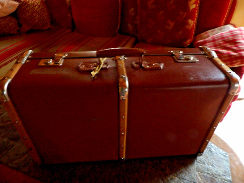 Old travel trunk luggage - old, trunk,