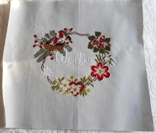 Broderie point croix - point,