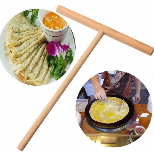 Rateau crêpes bois rond - rateau,