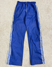 Adidas 70-80s Ventex Vintage France Running Track Nylon 3 Stripes Pants Sz M 5