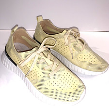 ILSE JACOBSEN HORNBAEK Tulip SPARKLE SNEAKERS Yellow SILVER HEEL Women 8.5 EU 39