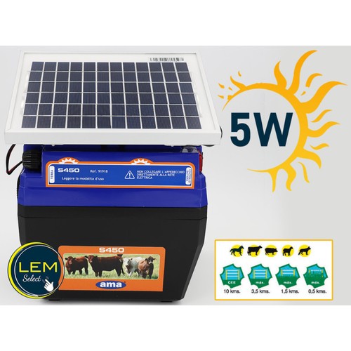 électrificateur avec panneau - avec,