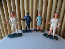 x4 ancienne Figurine Pilote Hôtesse Avion Cadeau Air France  style Elastolin