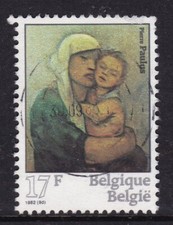 Belgium 1982 Pierre Paulus Motherhood 17f Fine Used SG 2710 VGC