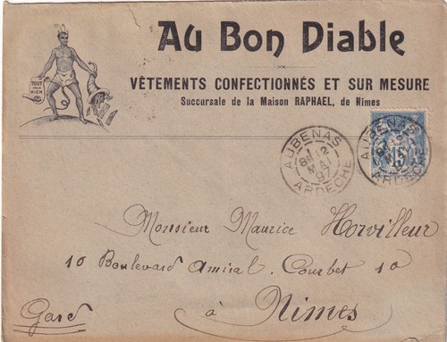 Enveloppe pub 1897 - 🦬enveloppe,