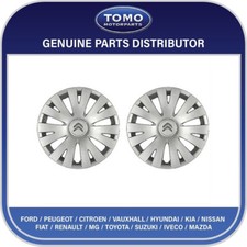 For Genuine Citroen Berlingo 15" Wheel Trims 98136143VV MK3 Set of 2