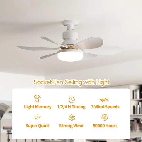 Ventilateur plafond led e27 - led,