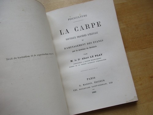 Pisciculture carpe nouveaux - la,