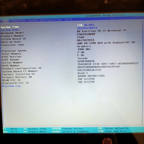 Touchsmart e000sf carte - 10-e000sf,