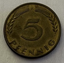 1950 F - Germany / Allemagne - 5 Pfennig - Coin / Piece Monnaie