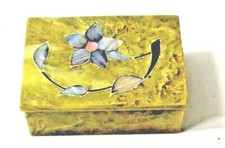 ANCIEN COFFRE ALBATRE MARBRE