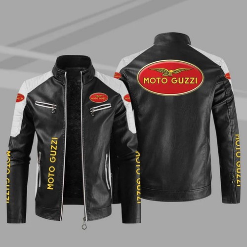 Moto guzzi motorbike - guzzi, leather