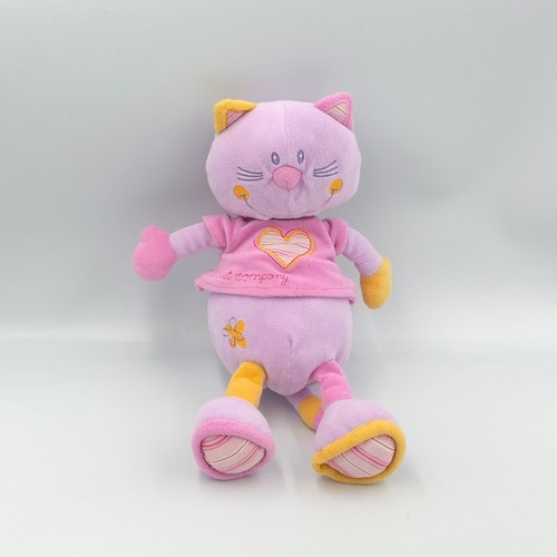 Doudou chat mauve rose sweet - chat,