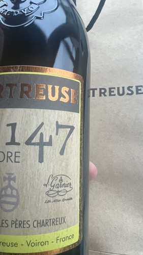 Chartreuse 147 liqueur - chartreuse,