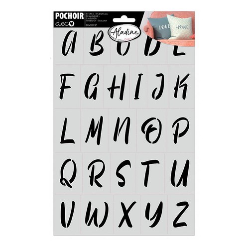 Pochoir alphabet tout - pochoir,