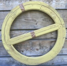 80cm round window old half circle moon tax sphere castle renovation