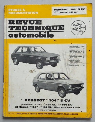 Revue technique automobile - technique,
