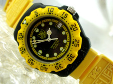 TAG HEUER F1 formula 1 classic, 200m, MIDDLE diver, YELLOW/Black, NEW BATTERY